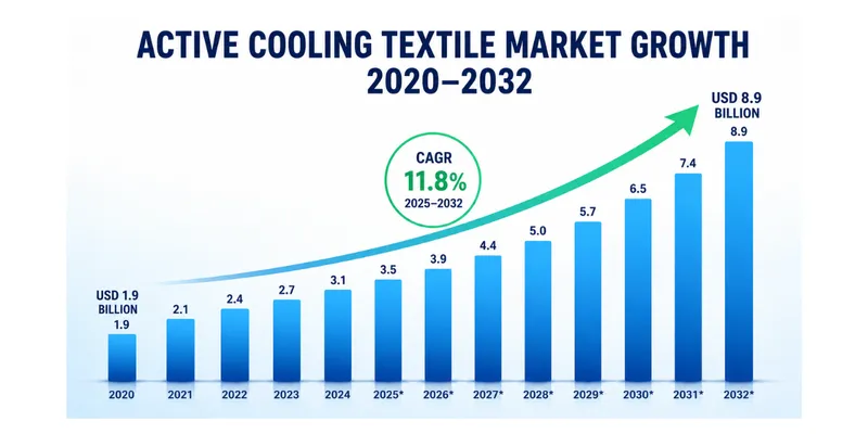 Global Active Cooling Textile Industry Surges as Smart Fabric Demand Rises  14.8% YoY 